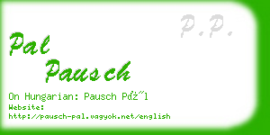 pal pausch business card